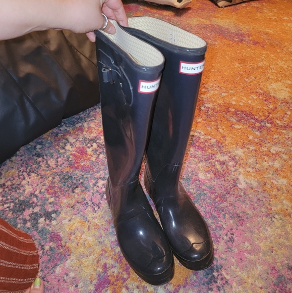 Hunter Original Tall Gloss Rain Boots - Picture 3 of 4